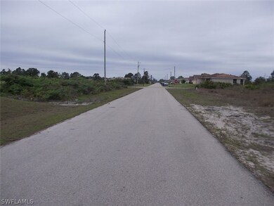 Looking down the street to the West