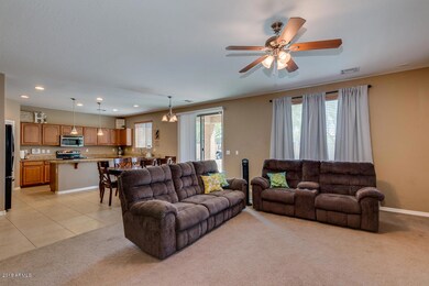 Great room, flex room & kitchen!