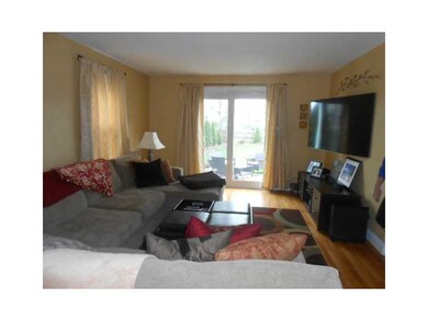 Living Room. Front to back living room with slider