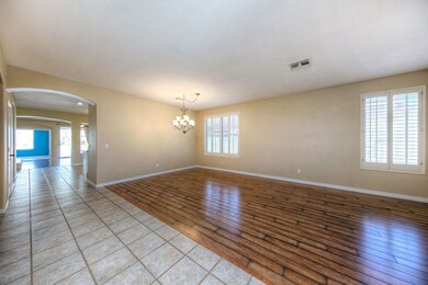 New flooring & light fixture!