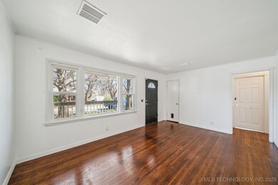 Living Room with Original Wood floors