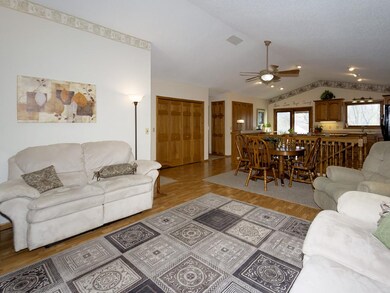Another angle of the living room with a view of th