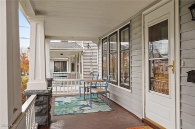 View of wooden porch