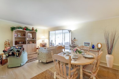 Large greatroom is light and open.