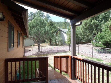 back porch and yard