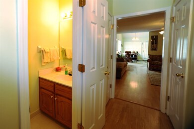 Half bath and coat closet located in entry.