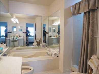 Master bathroom with spa tub