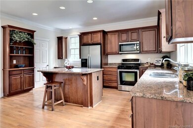 The very spacious kitchen has a breakfast area, gr