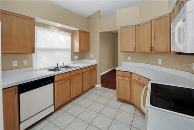 Kitchen features plenty of counter space and a lar