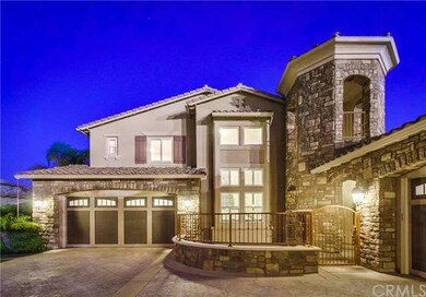 North-facing home with gated courtyard entryway