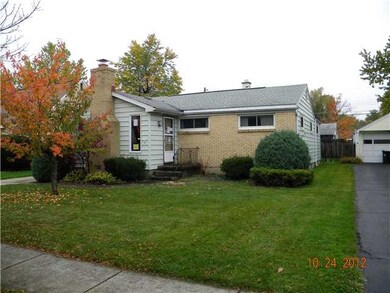 Exterior Front. Front right view.