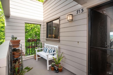 Welcoming and private front entry patio