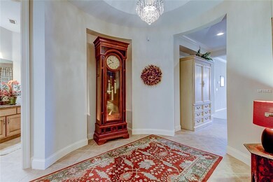 Interior rotunda foyer; opening to the right is to