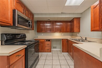 Kitchen in the lower level.