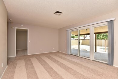Family room w/sliding glass doors