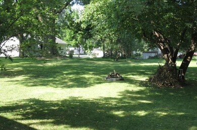 Delightful backyard with mature trees and enough s