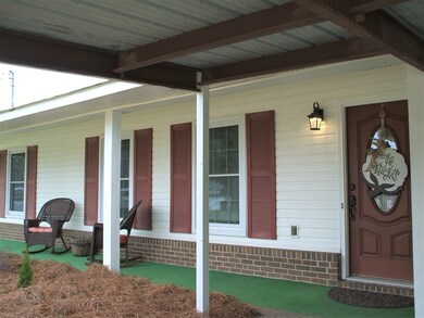 Covered Front Door & Porch