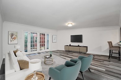 Ample Living Room virtually staged