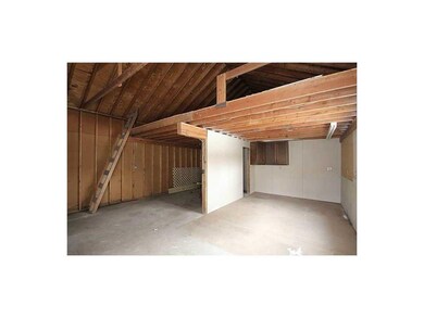 Garage. Garage with loft area