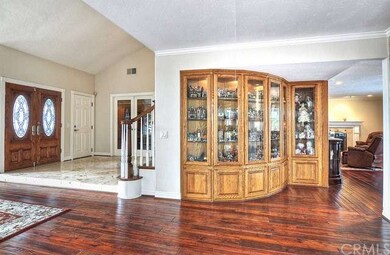Leaded Glass Double Front Doors. Travertine entry 