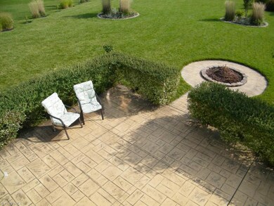Backyard patio and firepit