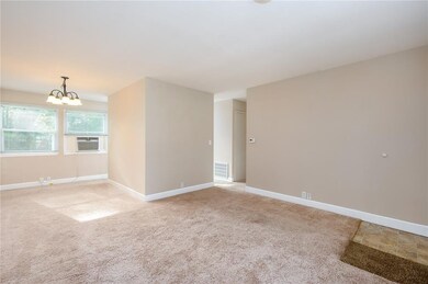 View of the living room and the dining room