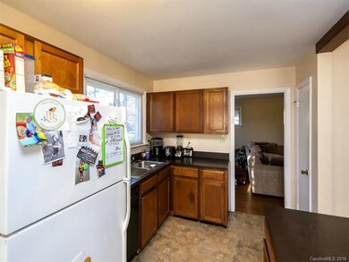 Kitchen showing cabinets and pantry