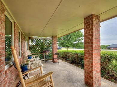 View of covered porch