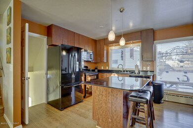 Cherry cabinets & granite counters