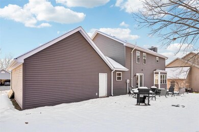 View of snow covered house