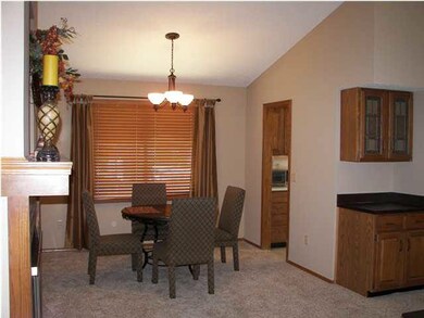 Spacious dining room.