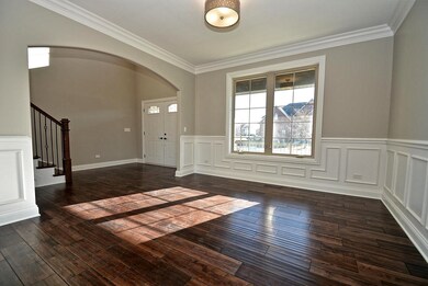 LIVING ROOM CROWN MOLDING AND WAINSCOATING