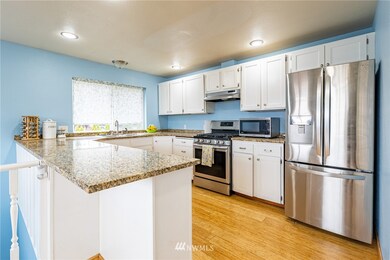Updated kitchen with gas range