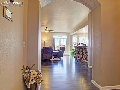 From front door looking toward the living room and