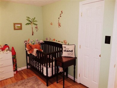Freshly painted and hardwood floor