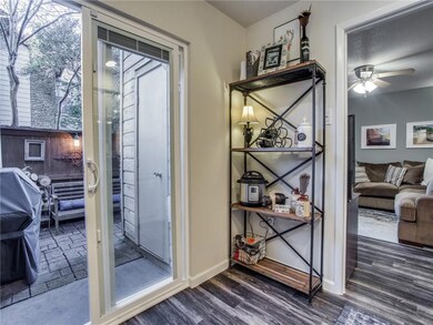 New sliding glass doors with blinds in the glass! 