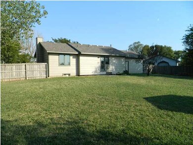 Fenced backyard