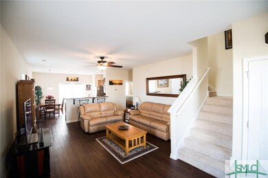 Living room, kitchen and first floor have wood flo