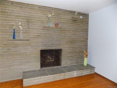 Wood Burning Fireplace w/ Built In Shelves