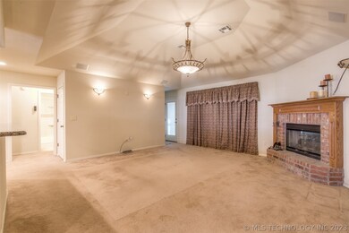 Looking from Laundry room into Living room.