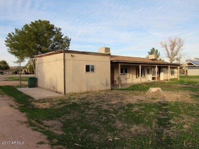 Southwest corner of house