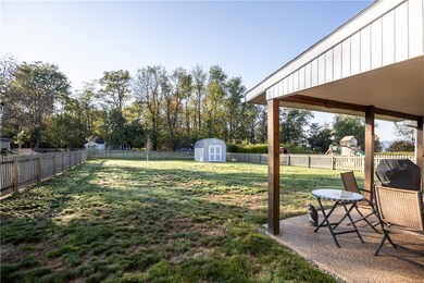Patio, over looks fenced yard