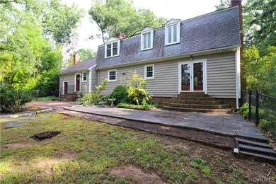 Side view of rear of home