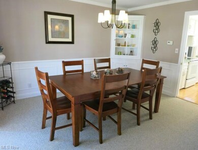 Formal dining room - wainscoting, crown molding, b