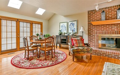 The 28x13 family room is light and bright with two