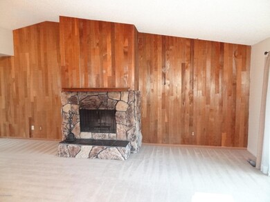 Living room with fireplace
