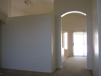 Living Room to Family Room and Kitchen