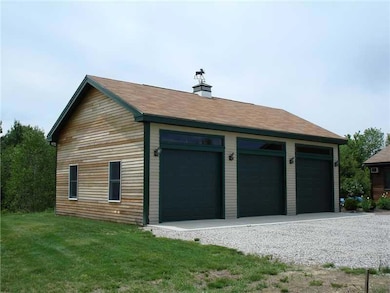 Exterior Front. 36x24 3-bay garage...