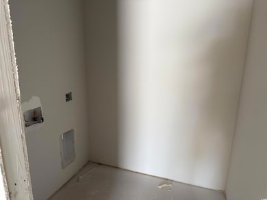 Washroom with washer hookup