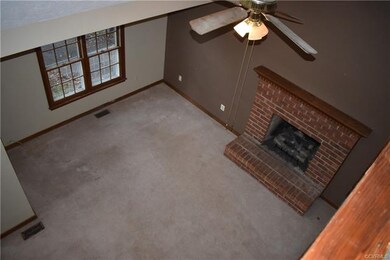 Loft view of the living room.
